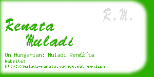 renata muladi business card